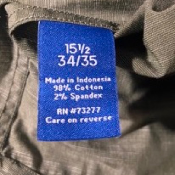 APT. 9 mens button down slim fit 15.5 34/35 - Picture 2 of 6